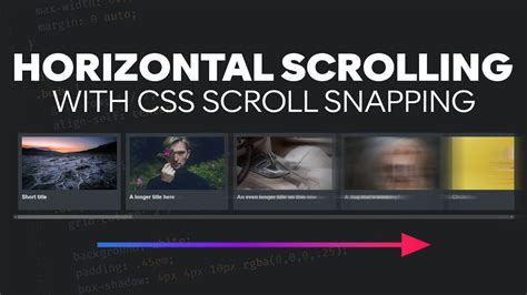 scroller pictures|How To Create an Image Gallery With Horizontal Scroll.